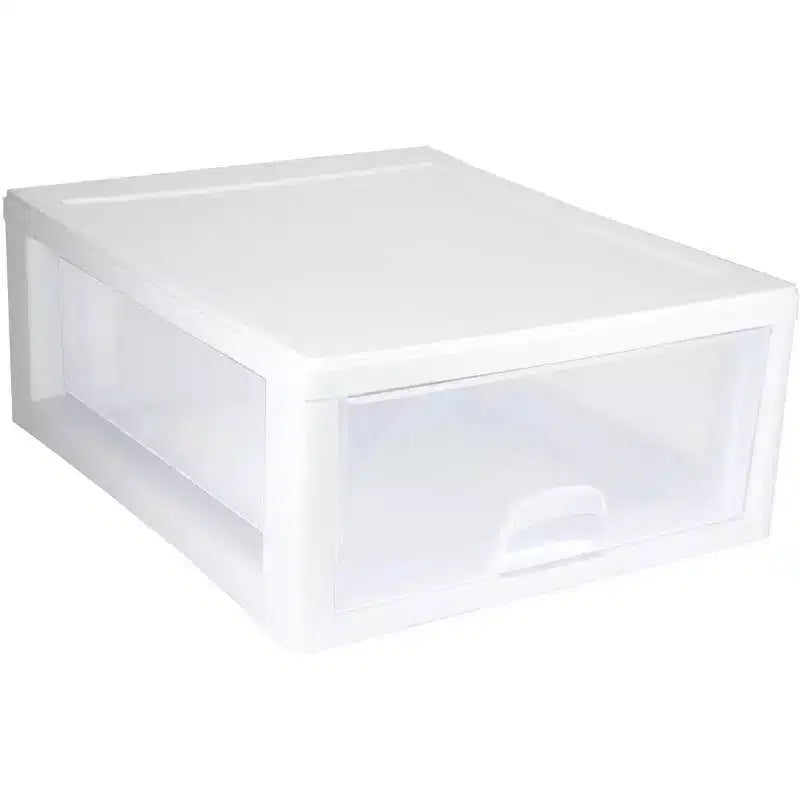 16 Qt Clear Stacking Storage Drawer Container (6 Pack) + 6 Qt (6 Pack)
