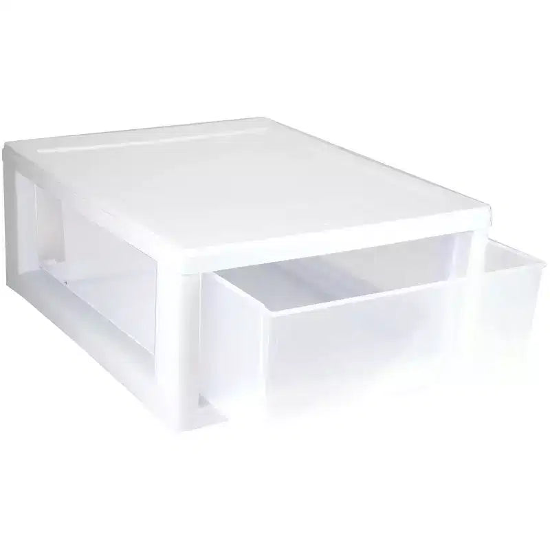 16 Qt Clear Stacking Storage Drawer Container (6 Pack) + 6 Qt (6 Pack)