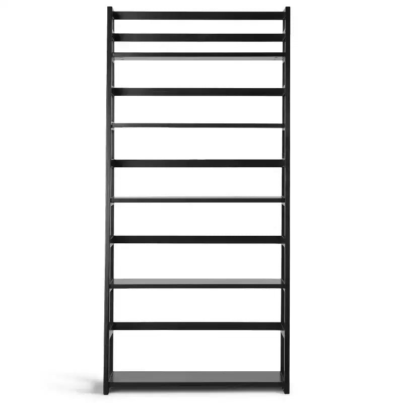 63"x30" Farmhouse Ladder Shelf Bookcase