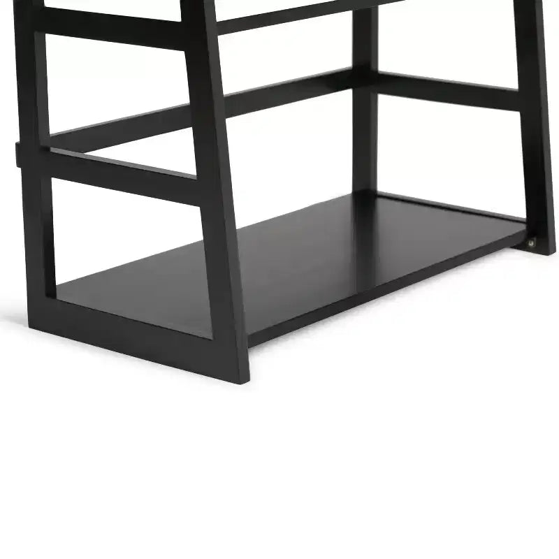 63"x30" Farmhouse Ladder Shelf Bookcase