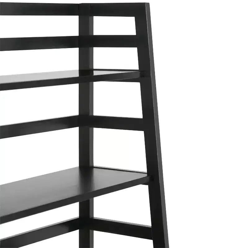 63"x30" Farmhouse Ladder Shelf Bookcase