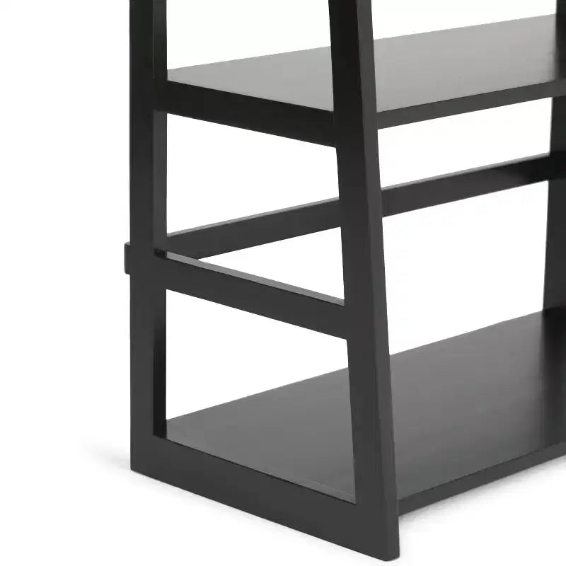 63"x30" Farmhouse Ladder Shelf Bookcase