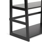 Étagère bibliothèque rustique avec échelle 160 x 76 cm