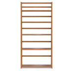 Étagère bibliothèque rustique avec échelle 160 x 76 cm