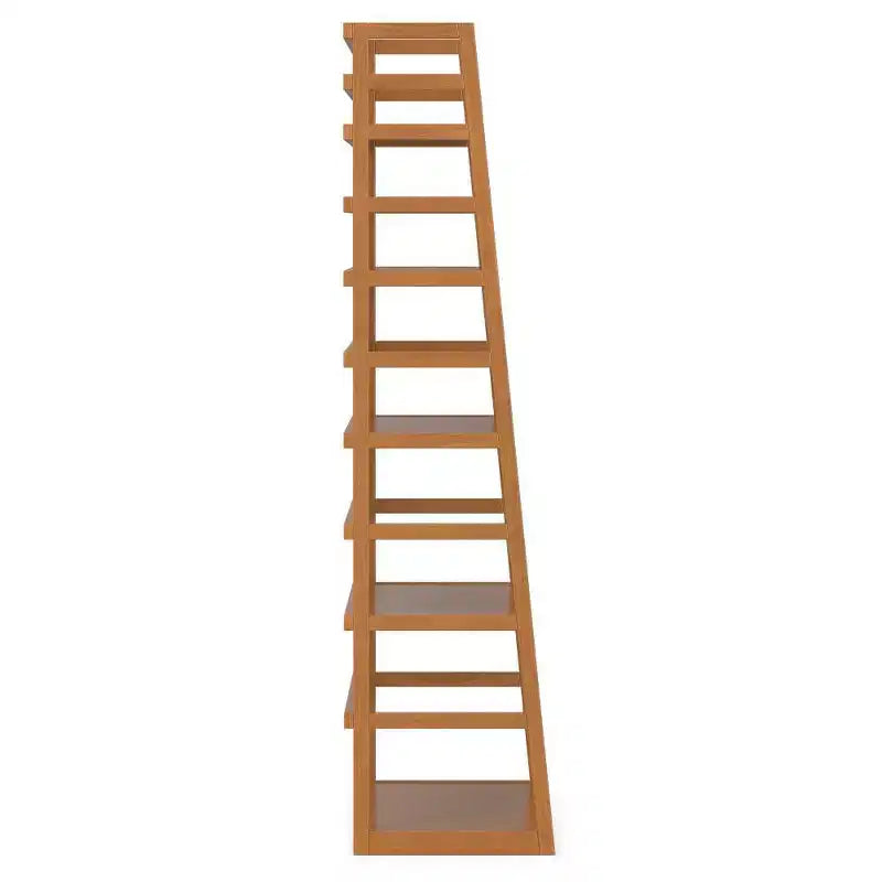 63"x30" Farmhouse Ladder Shelf Bookcase