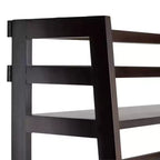 Étagère bibliothèque rustique avec échelle 160 x 76 cm