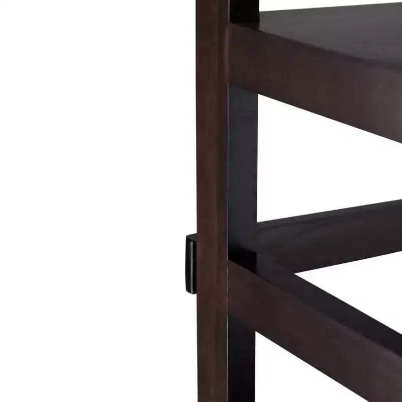 63"x30" Farmhouse Ladder Shelf Bookcase