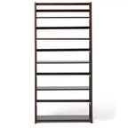 Étagère bibliothèque rustique avec échelle 160 x 76 cm