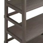 Étagère bibliothèque rustique avec échelle 160 x 76 cm