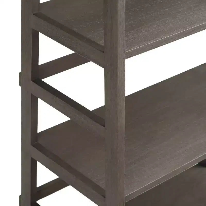 63"x30" Farmhouse Ladder Shelf Bookcase