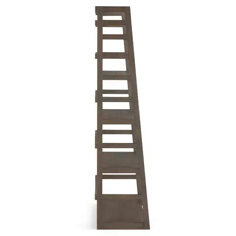 63"x30" Farmhouse Ladder Shelf Bookcase