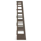 Étagère bibliothèque rustique avec échelle 160 x 76 cm
