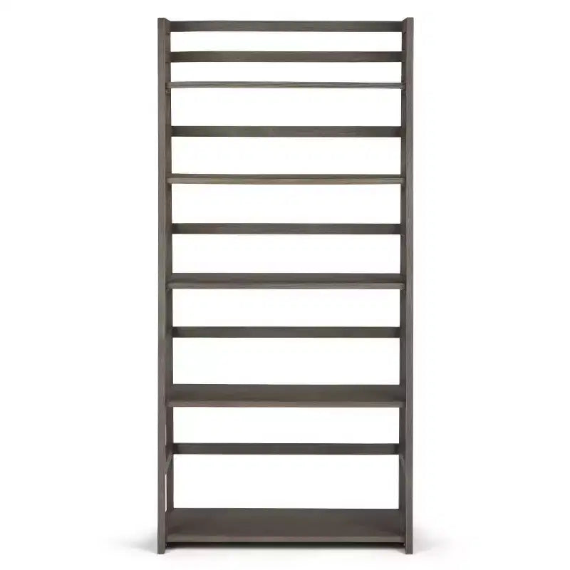 63"x30" Farmhouse Ladder Shelf Bookcase