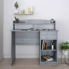 Bureau moderne avec huche, gris