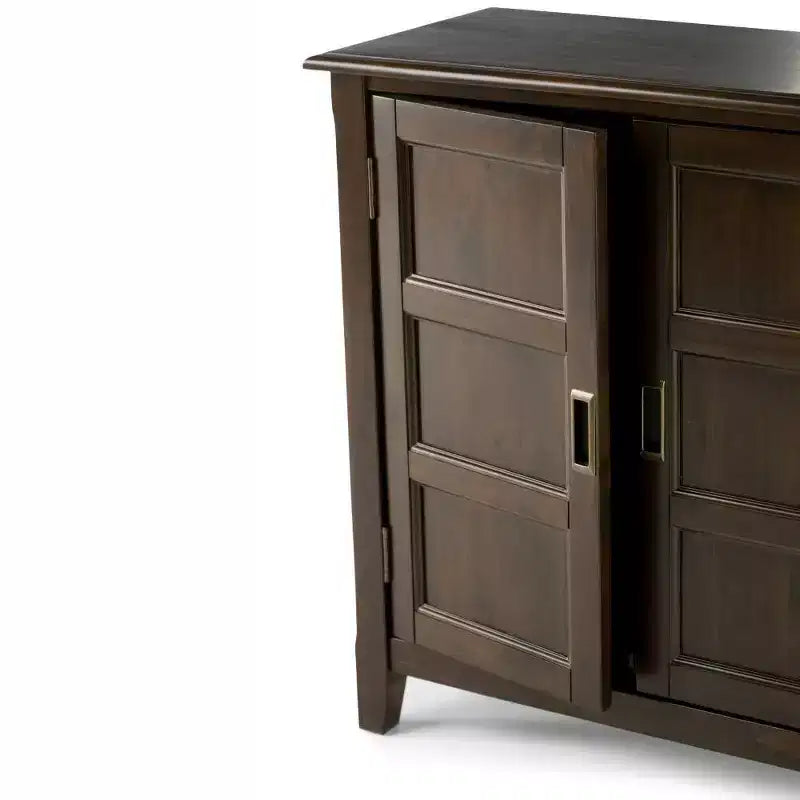 Low Storage Cabinet with 2 Doors and Adjustable Shelves
