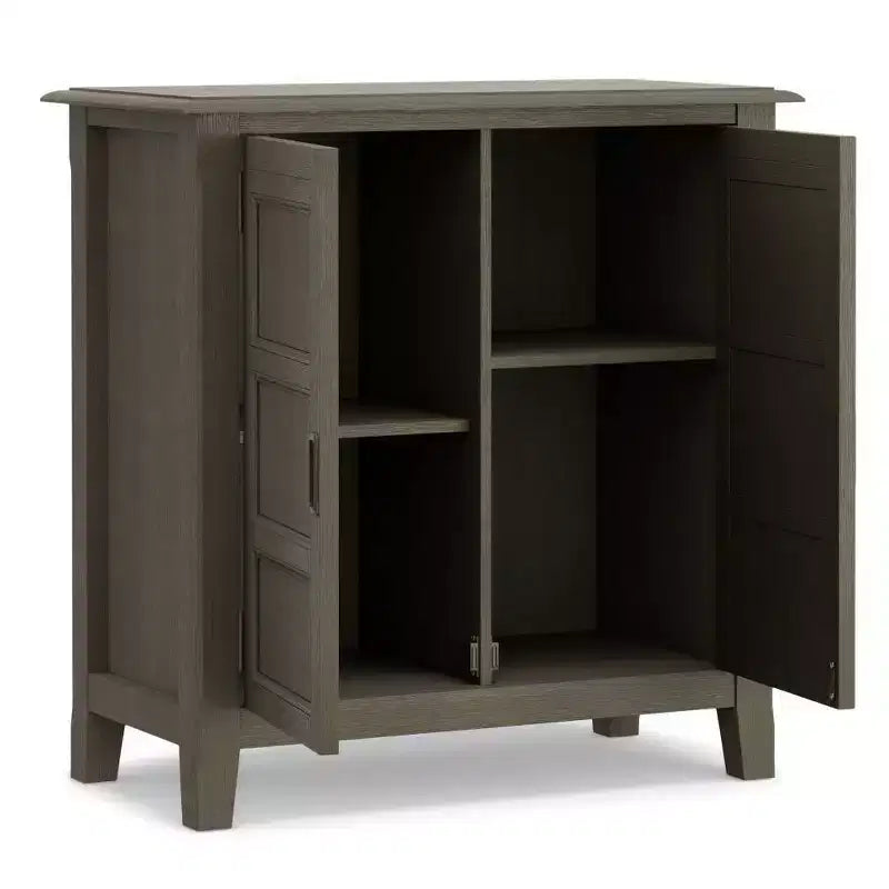 Low Storage Cabinet with 2 Doors and Adjustable Shelves