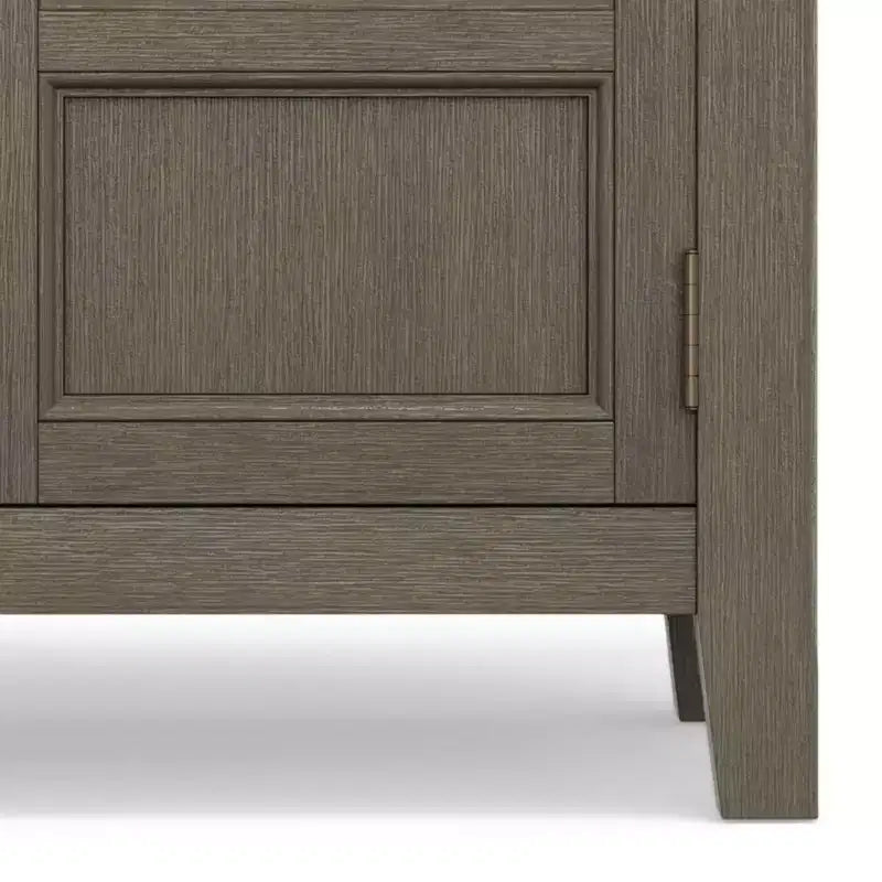 Low Storage Cabinet with 2 Doors and Adjustable Shelves