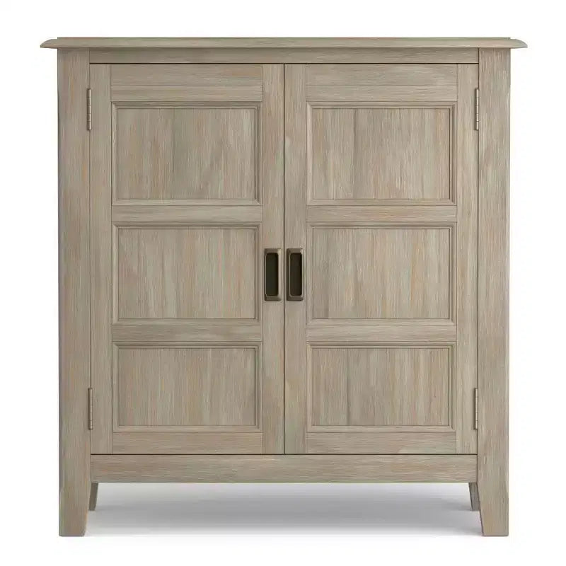 Low Storage Cabinet with 2 Doors and Adjustable Shelves