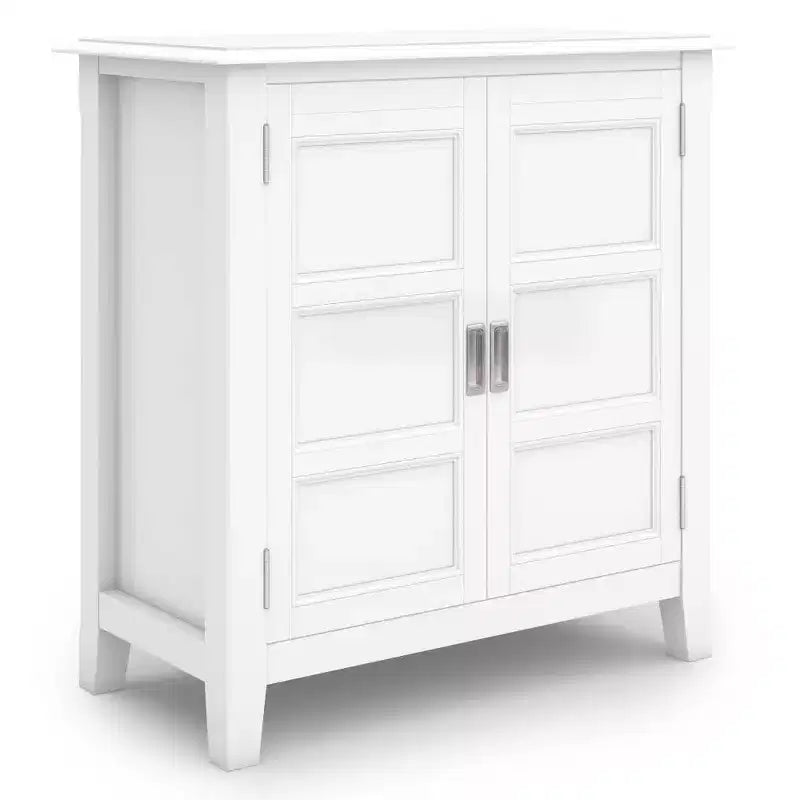 Low Storage Cabinet with 2 Doors and Adjustable Shelves