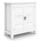 Meuble bas de rangement à 2 portes avec étagères réglables