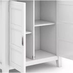 Meuble bas de rangement à 2 portes avec étagères réglables