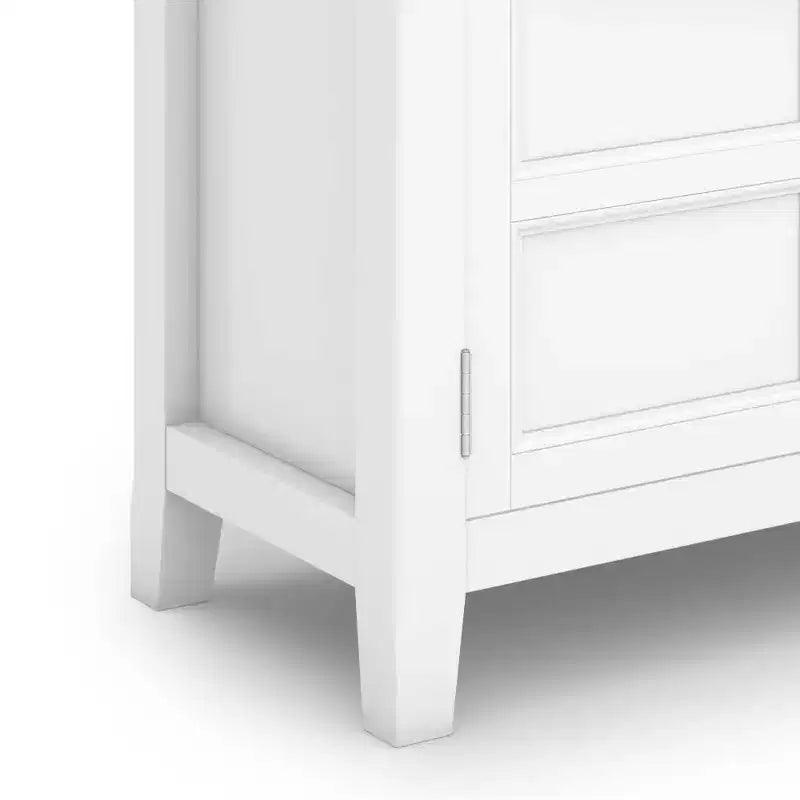 Low Storage Cabinet with 2 Doors and Adjustable Shelves