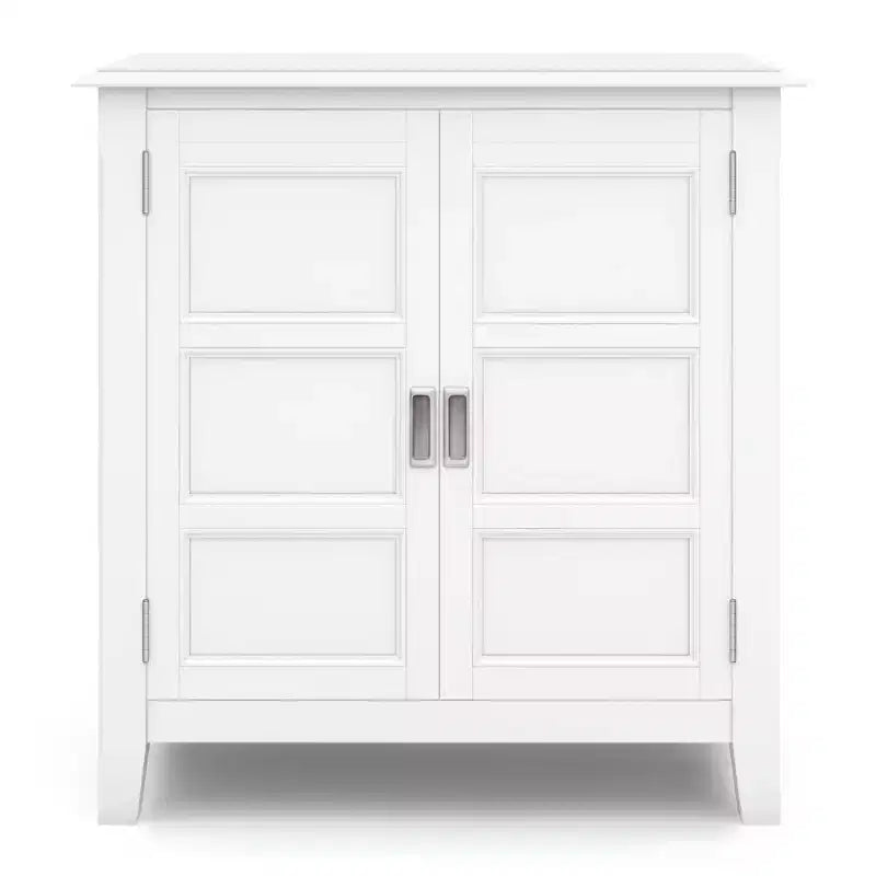Low Storage Cabinet with 2 Doors and Adjustable Shelves