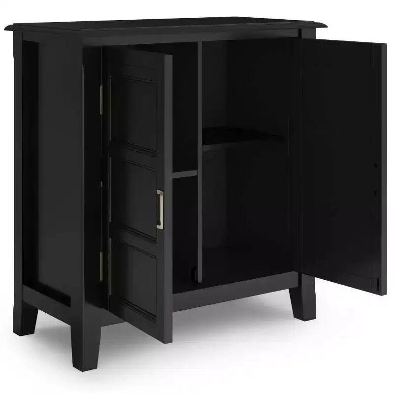 Low Storage Cabinet with 2 Doors and Adjustable Shelves