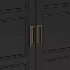 Meuble bas de rangement à 2 portes avec étagères réglables