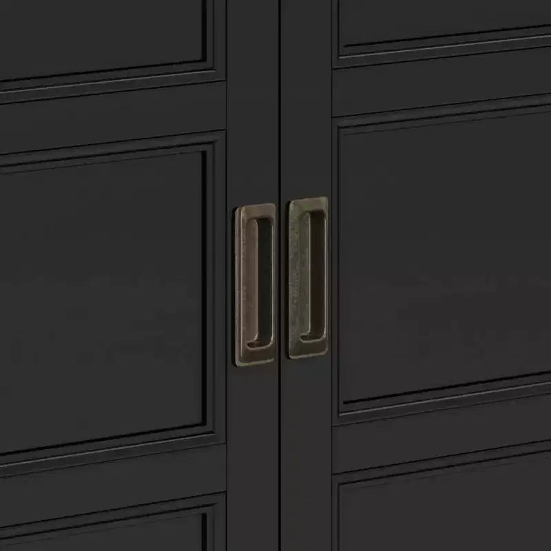 Low Storage Cabinet with 2 Doors and Adjustable Shelves