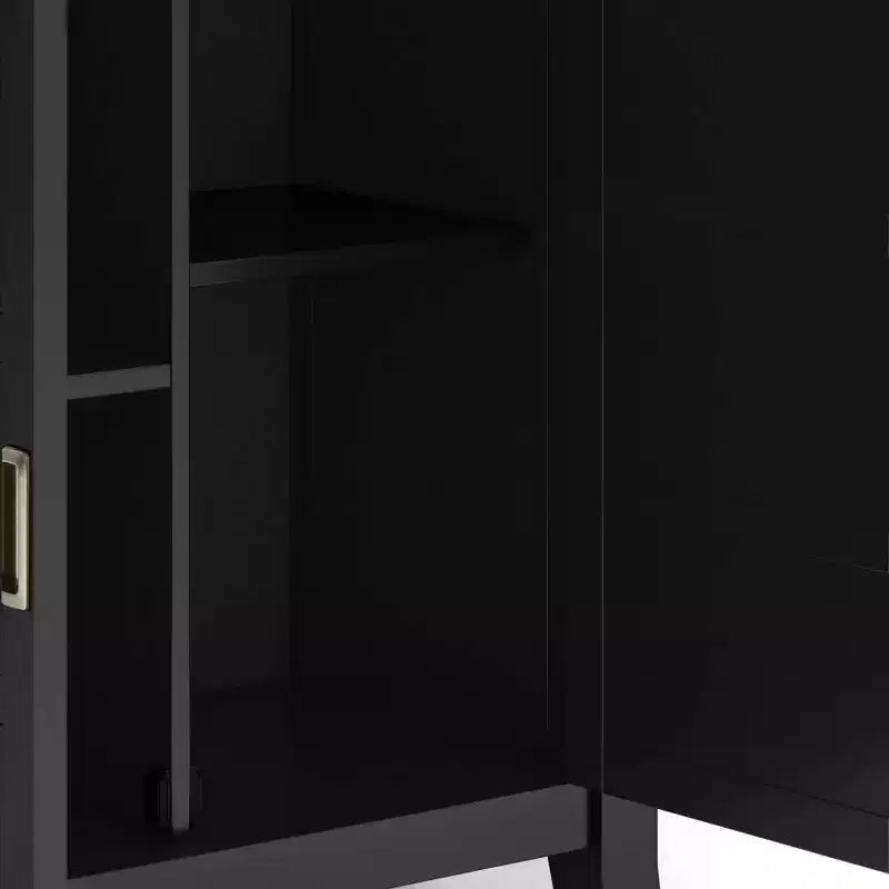Low Storage Cabinet with 2 Doors and Adjustable Shelves