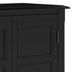Meuble bas de rangement à 2 portes avec étagères réglables