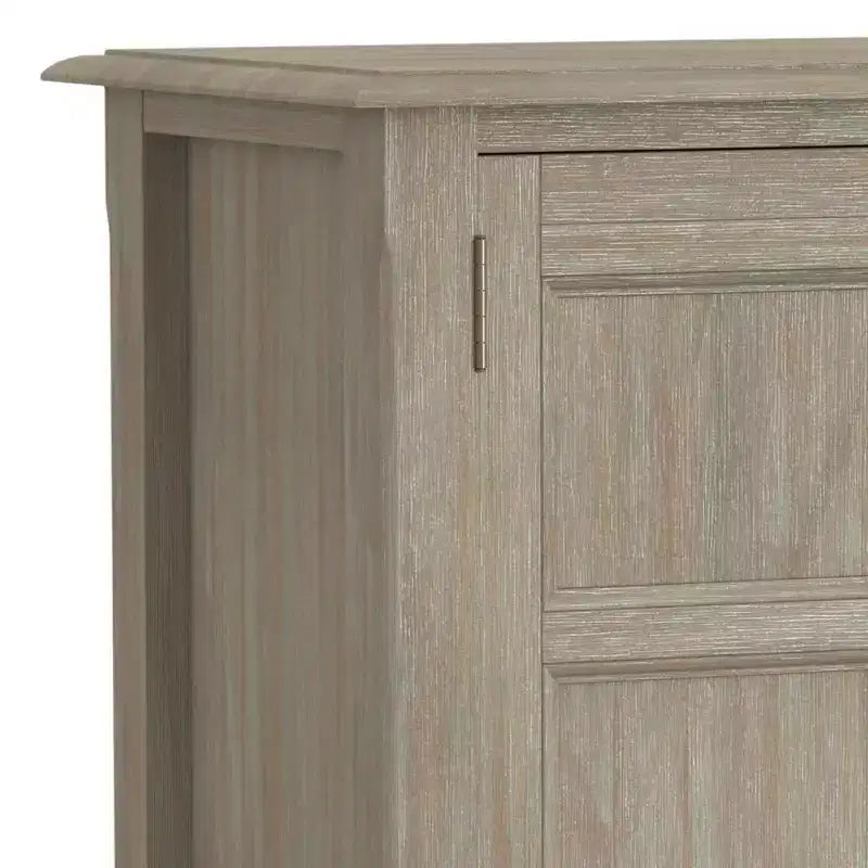 Low Storage Cabinet with 2 Doors and Adjustable Shelves