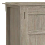Meuble bas de rangement à 2 portes avec étagères réglables