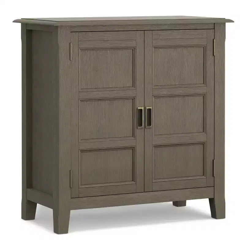 Low Storage Cabinet with 2 Doors and Adjustable Shelves