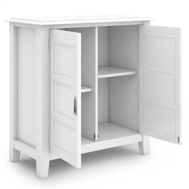 Low Storage Cabinet with 2 Doors and Adjustable Shelves