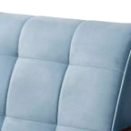 Fauteuil en bois d'époque en velours