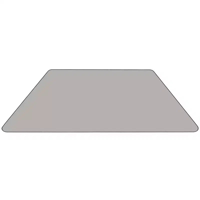 29"W x 57"L Trapezoid HP Laminate Activity Table with Height Adjustable Legs