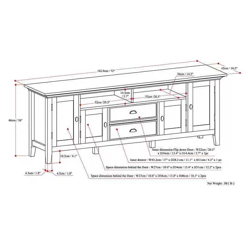 TV Stand for TVs up to 80"
