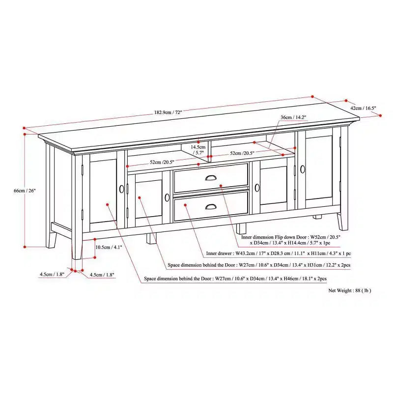 TV Stand for TVs up to 80"