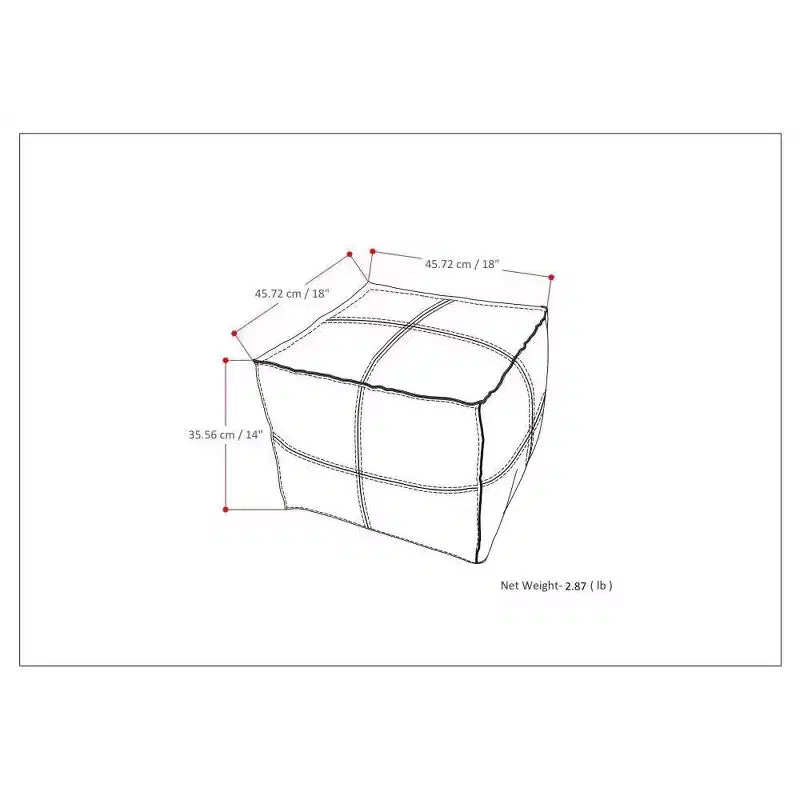 Square Pouf Ottoman