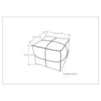 Pouffe carré ottoman