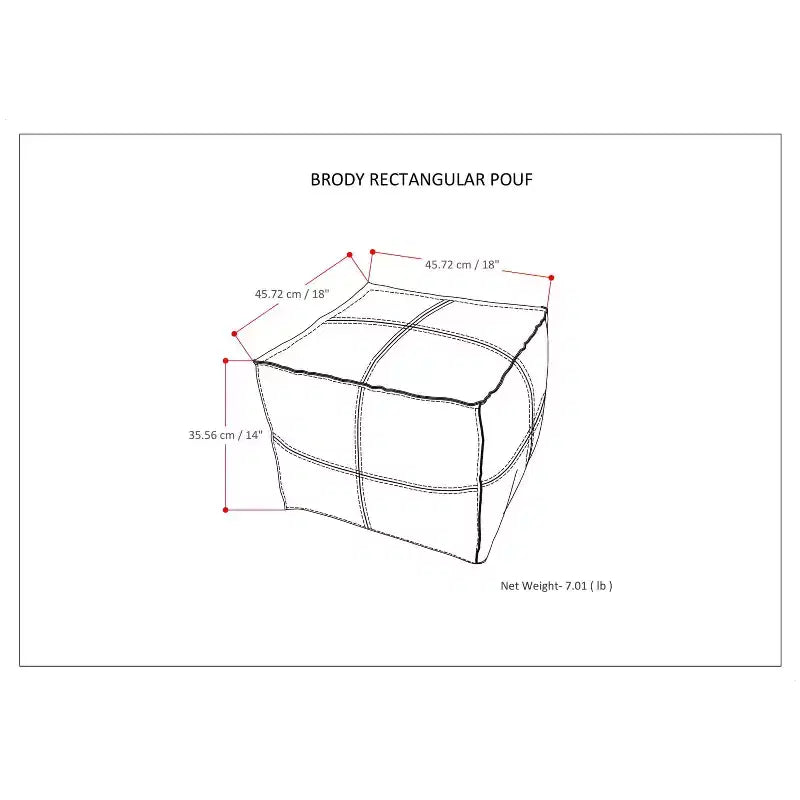 Square Pouf Ottoman