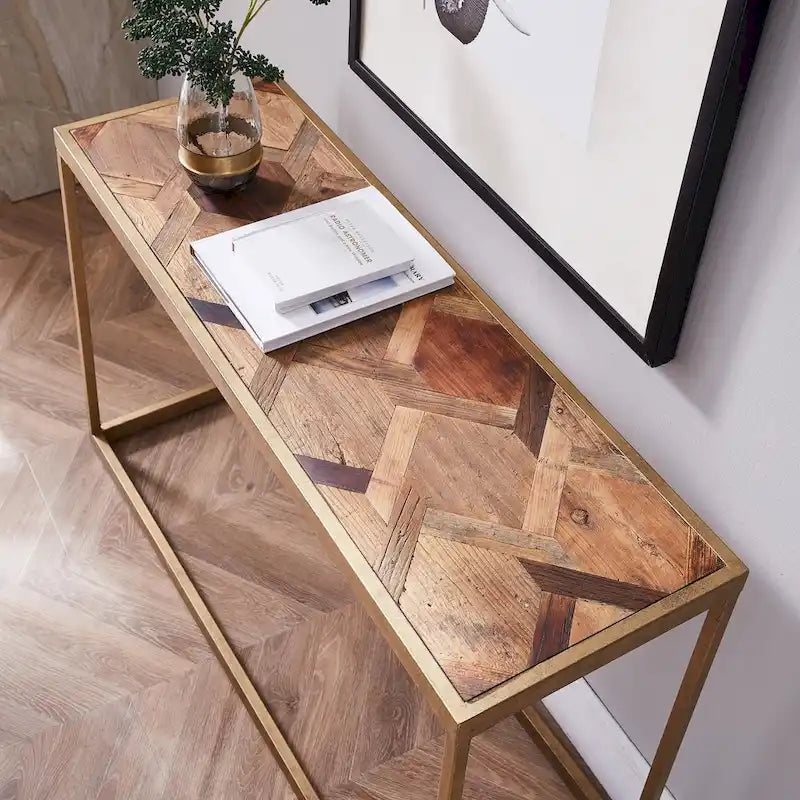 Console en bois de récupération moderne Darren par SEI Furniture
