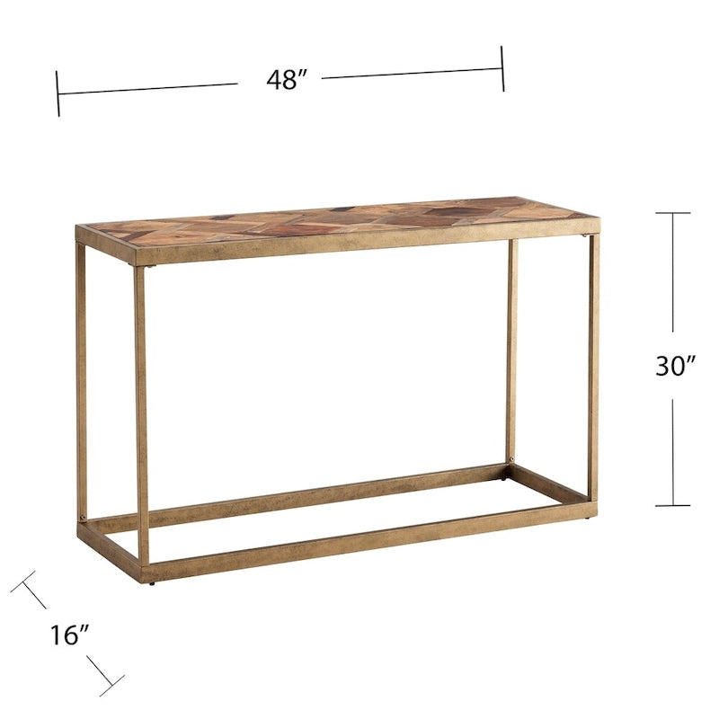Console en bois de récupération moderne Darren par SEI Furniture