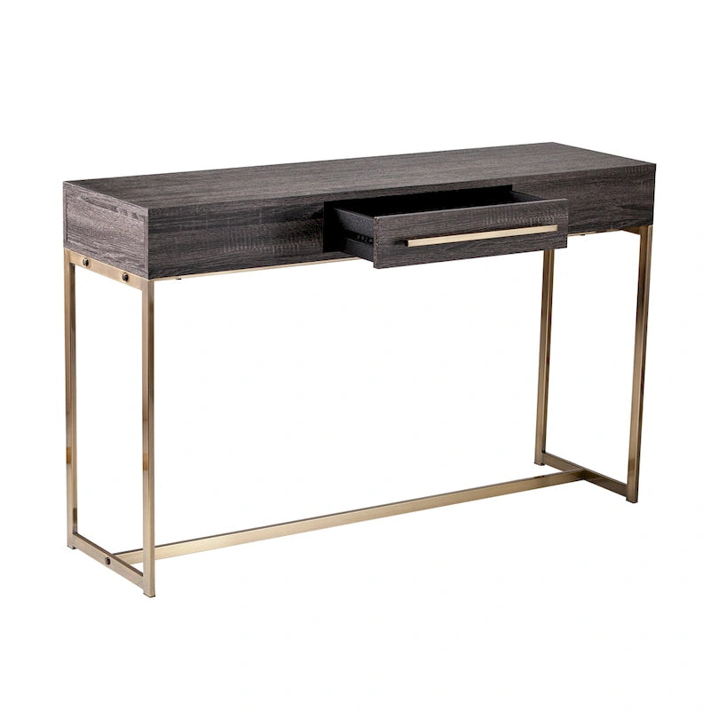 SEI Furniture Akela Table console transitionnelle en bois avec rangement