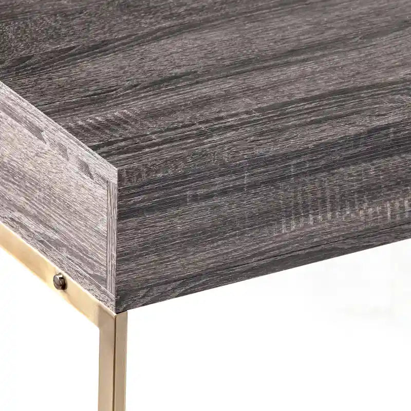 SEI Furniture Akela Table console transitionnelle en bois avec rangement