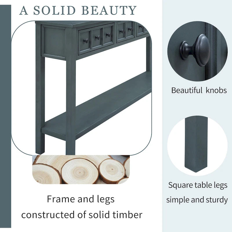 Console de table rustique pour entrée TREXM