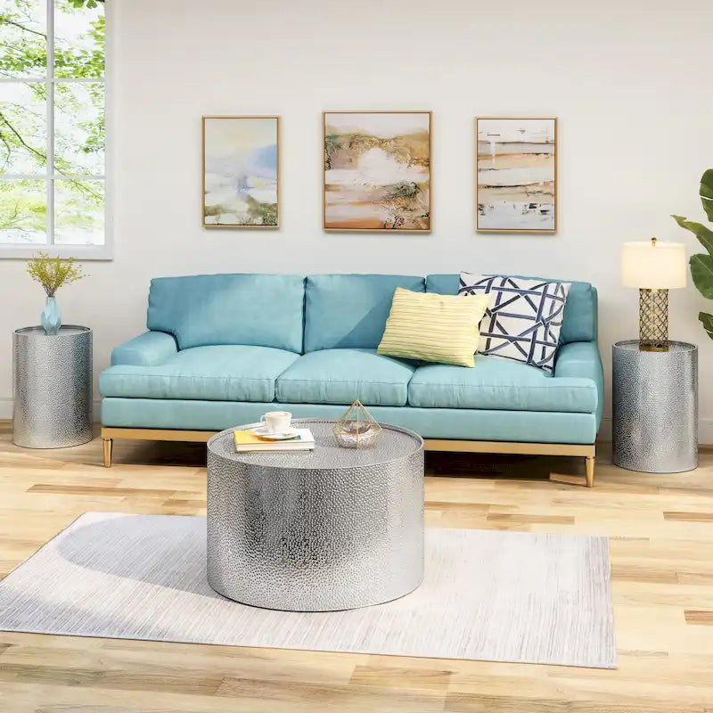 Christopher Knight Home Braeburn Ensemble de table moderne rond 3 pièces