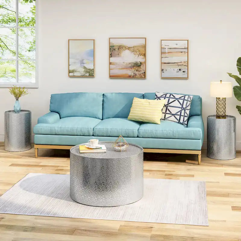 Christopher Knight Home Braeburn Modern Round 3-Piece Table Set